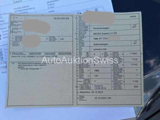 Skoda SKODA, Superb 2.0 TDi Ambition