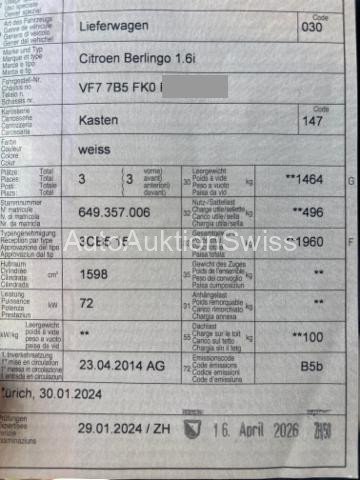 Citroen Berlingo 600 1.6 VTi Confort