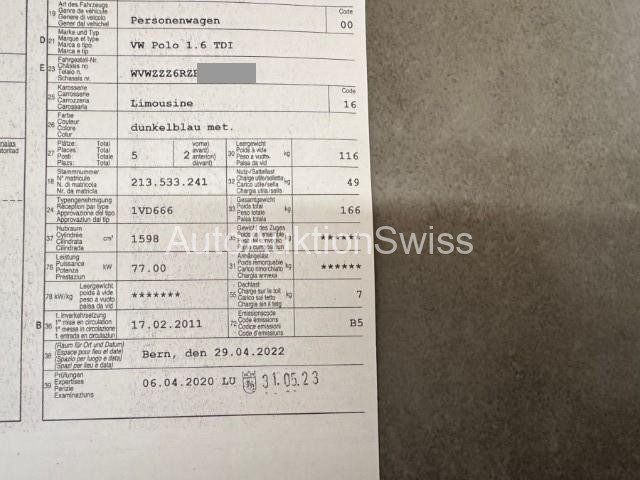 VW Polo 1.6 TDI