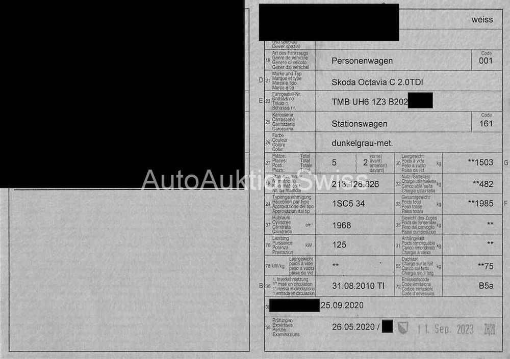 SKODA OCTAVIA 2.0 TDI RS