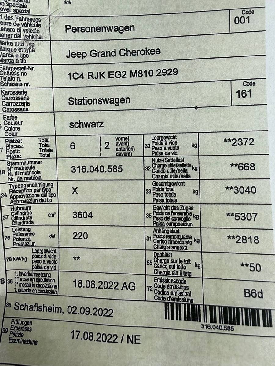 JEEP Grand Cherokee Langversion