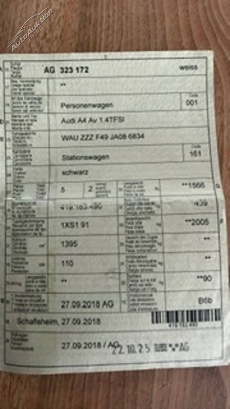 AUDI A4 Avant 1.4TFSI